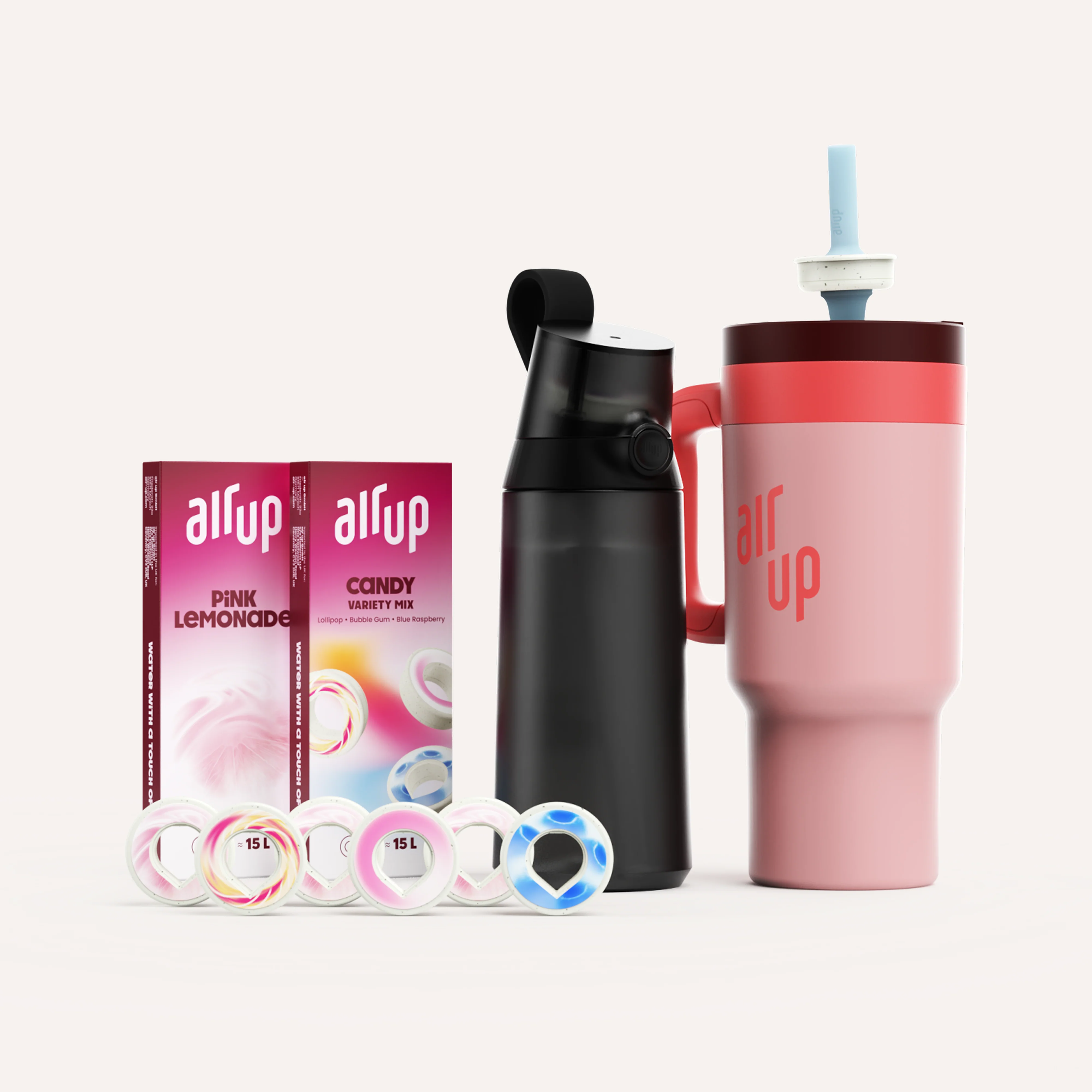 Tumbler with handle 890ml + Click 600ml Bundle